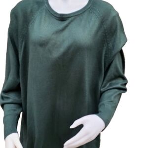 Moda International crewneck green‎ sweater L